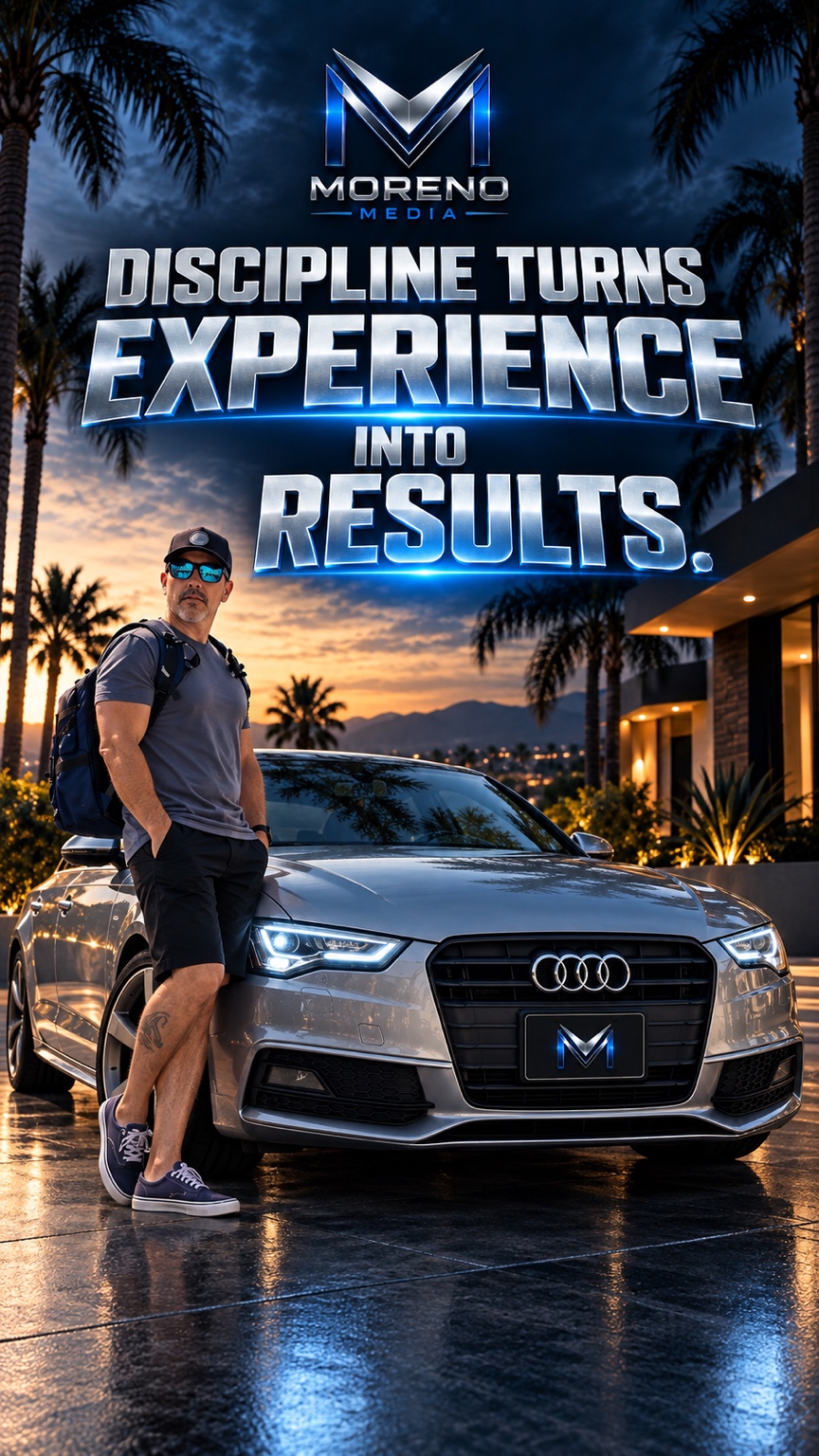 Moreno Motivation graphic: Discipline Turns Experience Into Results
